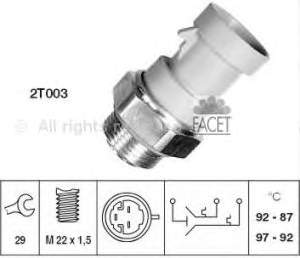 Czujnik temperatury płynu chłodzącego (włączenia wentylatora chłodnicy) Fiat Marea (185)