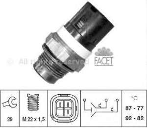 Czujnik temperatury płynu chłodzącego (włączenia wentylatora chłodnicy) Renault (RVI) 7700421969 cena, od 8,63 USD