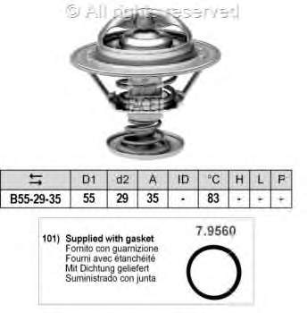 7700868274 Renault (RVI) termostat