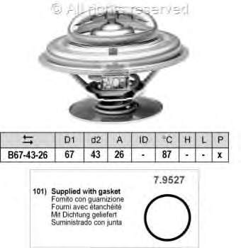0022037675 Ssang Yong Termostat