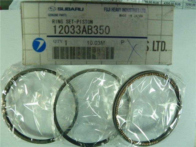 12033AB350 Subaru Zestaw pierścieni tłokowych do silnika, 1. naprawa (+0,25)