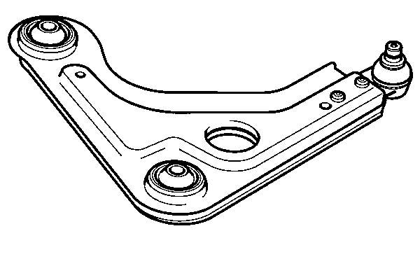 1796820 Ford Wahacz zawieszenia przedniego dolny prawy