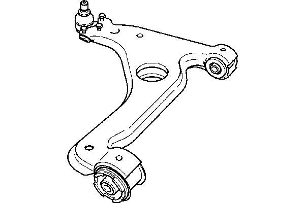 90498735 Opel Wahacz zawieszenia przedniego dolny lewy