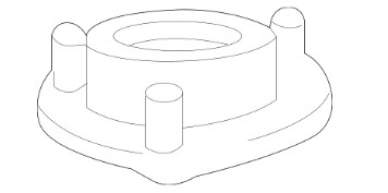 4860907020 Toyota Poduszka amortyzatora przedniego