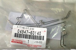 Zestaw sprężynek do mocowania klocków tarczowych przednich Toyota 494760140 cena, od 10,39 USD