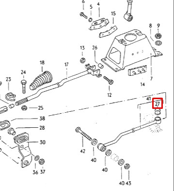 Tuleja mechanizmu zmiany biegów VAG 811711279 cena, od 18,97 USD