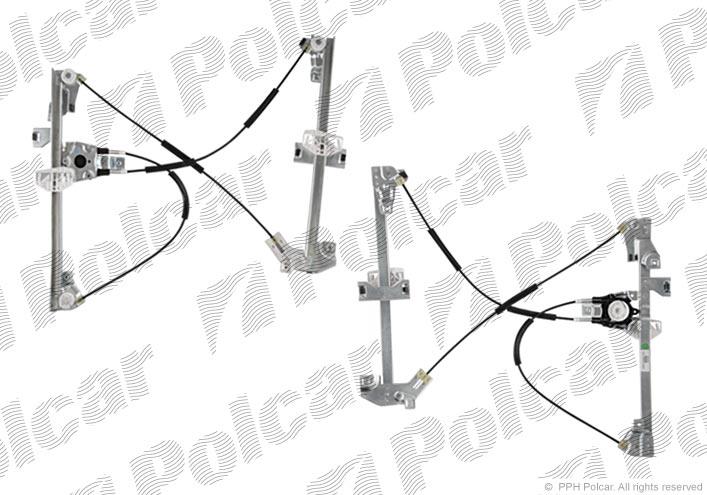 00009221A4 Peugeot/Citroen Mechanizm podnoszenia szyby drzwi przednich lewych