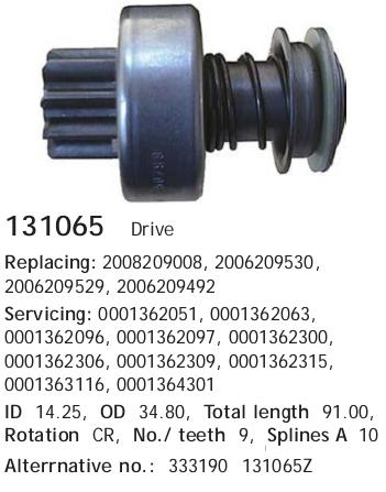 0001518813 Mercedes Bendiks rozrusznika