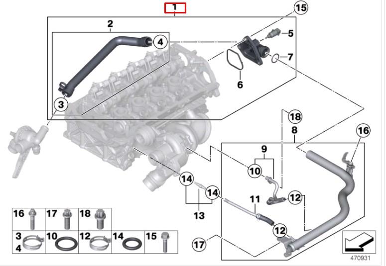 1336803080 Fiat/Alfa/Lancia przewód (króciec układu chłodzenia)