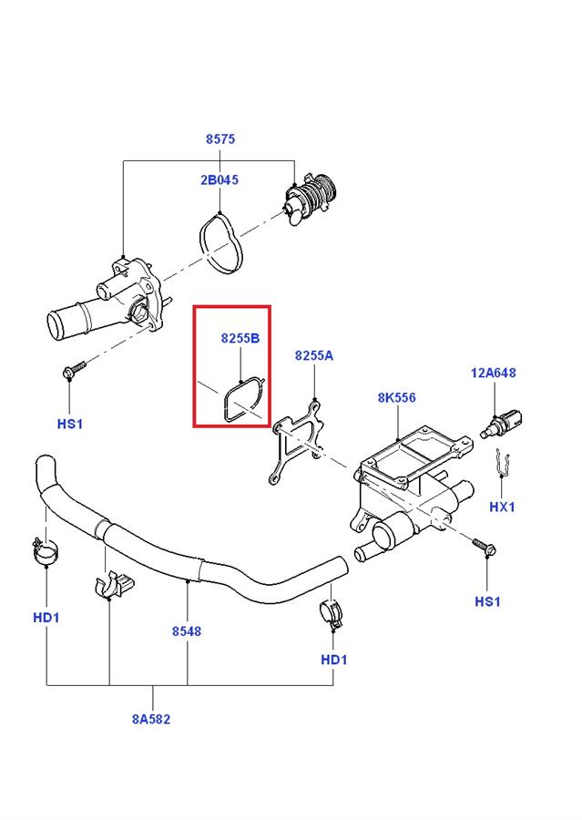 1448951 Ford uszczelka obudowy termostatu