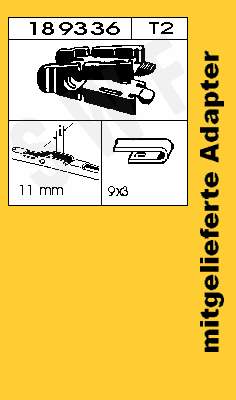 Pióro wycieraczki szyby przedniej, zestaw (2 szt.) 3397001696 Bosch