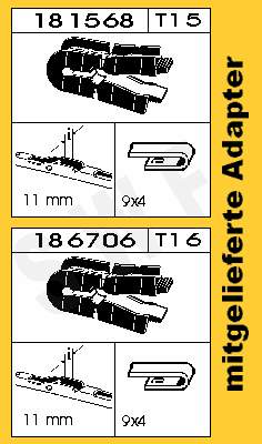 Pióro wycieraczki szyby przedniej kierowcy Peugeot/Citroen 6423F4 cena, od 11,01 USD