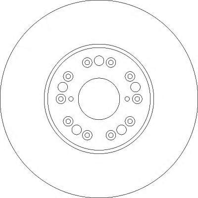 Tarcza hamulcowa przednia MRB25014 MarkBest