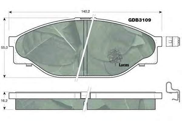 Klocki hamulcowe przednie tarczowe Toyota 0446526030 cena, od 28,50 USD