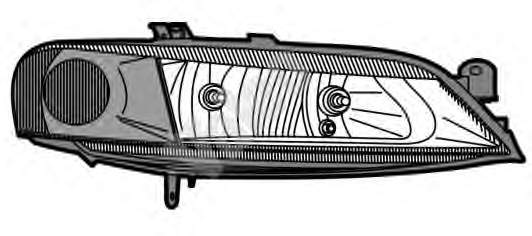 1216058 Opel Reflektor prawy
