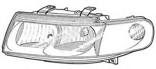 Reflektor prawy Seat Leon I