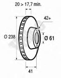 8671000085 Renault (RVI) Tarcza hamulcowa przednia