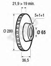 Do koszyka BD5603 Fremax Tarcza hamulcowa przednia