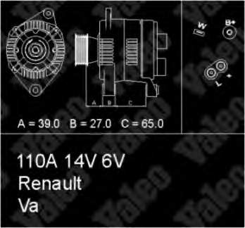  Alternator Renault Safrane 1