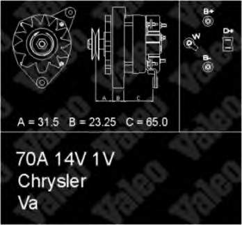Alternator 436602 VALEO