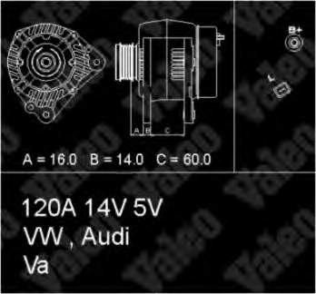 SG12B049 VAG Alternator