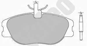425453 Peugeot/Citroen Klocki hamulcowe przednie tarczowe