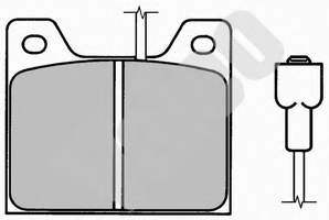 Okładziny (klocki) do hamulców tarczowych tylne Volvo PA202 cena, od 3,14 USD