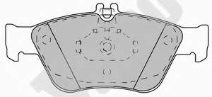 Klocki hamulcowe przednie tarczowe Mercedes A0024204420 cena, od 16,22 USD