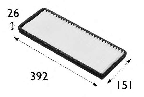 Do koszyka 8A0819439 VAG Filtr kabiny