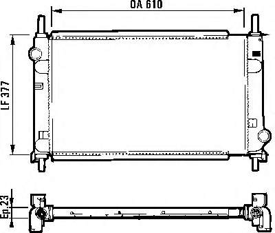 97BB8005CA Ford Chłodnica silnika