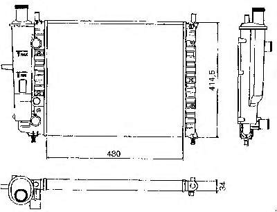0007776508 Fiat/Alfa/Lancia Chłodnica silnika