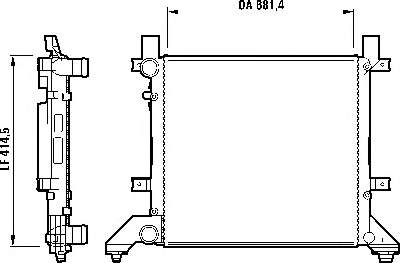 Chłodnica silnika Volkswagen LT 28-35 II (2DB, 2DE, 2DK)