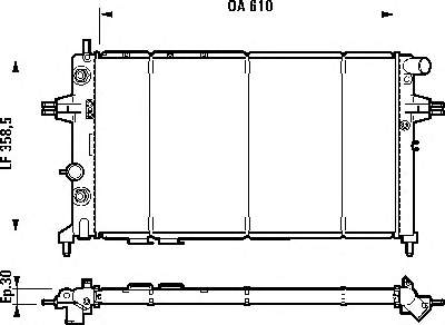 9202506 Opel Chłodnica silnika