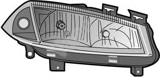 Do koszyka Reflektor prawy Renault Megane II LM0, LM1