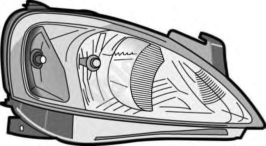 93173253 Opel Reflektor lewy