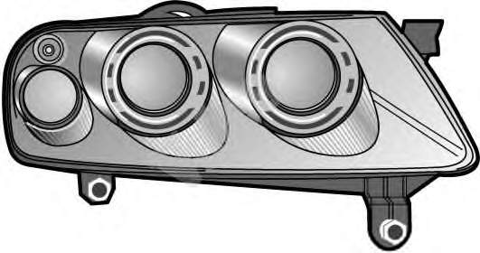 7L6941018BG VAG Reflektor prawy