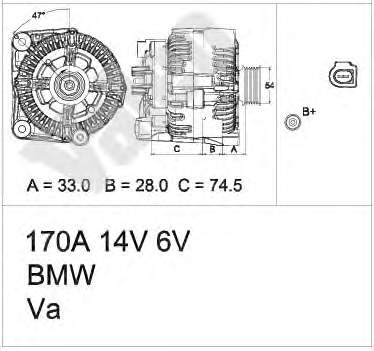 2543304A VALEO alternator