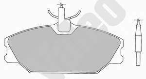 Klocki hamulcowe przednie tarczowe VALEO 598473 cena, od 26,03 USD