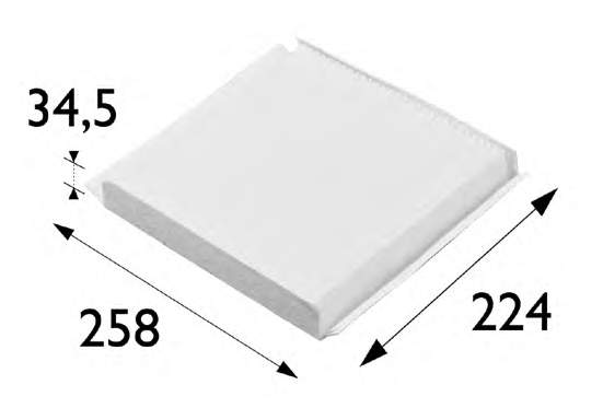 Filtr kabiny 698657 VALEO