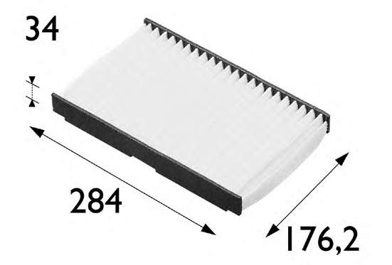 Filtr kabiny Peugeot/Citroen 6447TL cena, od 7,97 USD