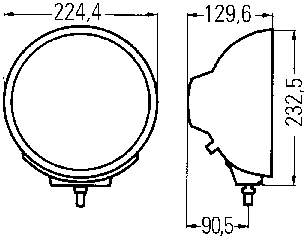  Lampa przeciwmgielna lewa/prawa DAF 105 