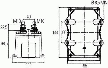 Wyłącznik masy 6EK008776051 HELLA