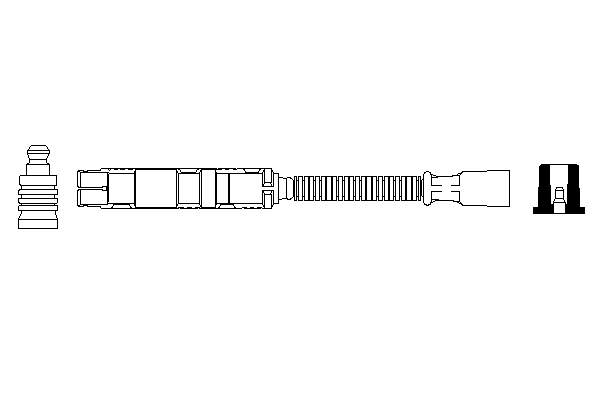 Zestaw przewodów wysokiego napięcia do Mercedes CLS (C219)