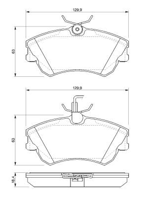 30683412 Volvo klocki hamulcowe przednie tarczowe