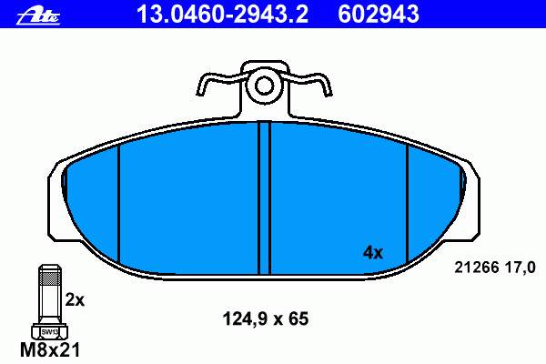 Klocki hamulcowe przednie tarczowe Volvo 270887 cena, od 29,14 USD