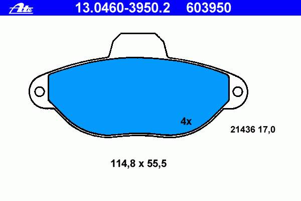 Klocki hamulcowe przednie tarczowe Fiat/Alfa/Lancia 77362185 cena, od 21,09 USD