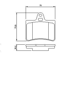 0986424580 Bosch okładziny (klocki do hamulców tarczowych tylne)