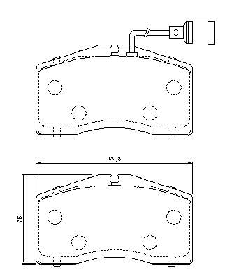 4D0698151L VAG Klocki hamulcowe przednie tarczowe