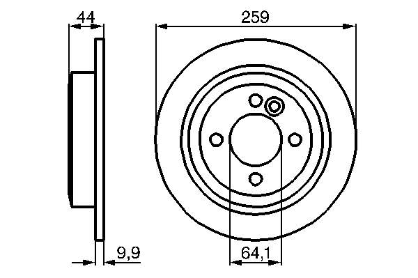 6774987 BMW Tarcza hamulcowa tylna