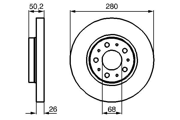 0 986 478 603 Bosch tarcza hamulcowa przednia